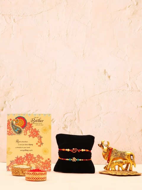 

Archies Multicoloured Rakhi Gift Set, Multi