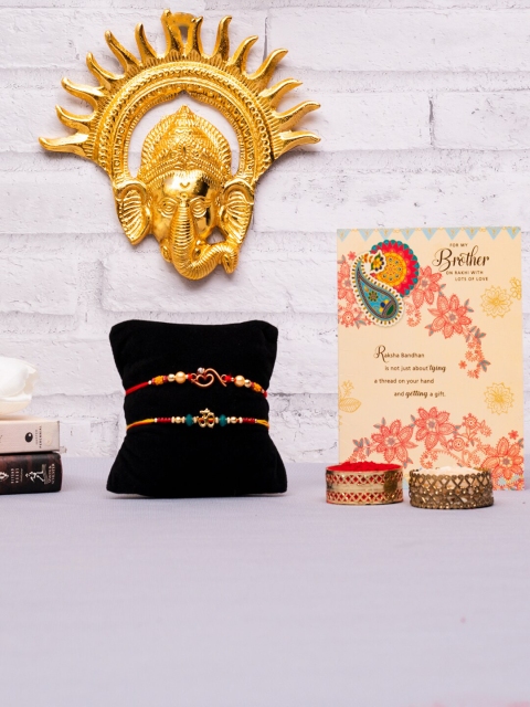 

Archies Multicoloured 2 Pieces Rakhi Gift Set, Multi