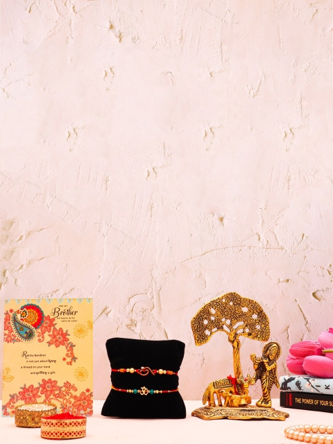 

Archies Multicoloured 2 Pieces Rakhi Gift Set, Multi