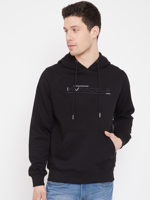 

98 Degree North Men Black Hooded Sweatshirt