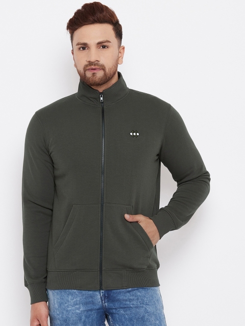 

98 Degree North Men Olive Green Sweatshirt