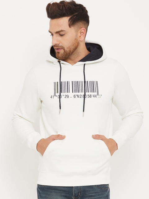 

98 Degree North Men Off White Typography Printed Sweatshirt