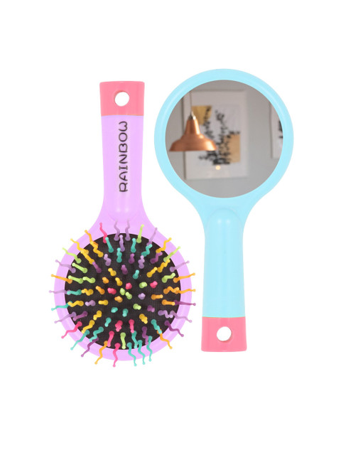 

CUTECUMBER Set of 2 Multicoloured Hair Brushes, Multi