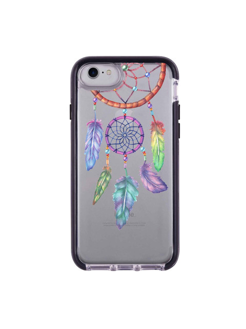 

macmerise Transparent & Brown Dream Catcher Feathers Printed iPhone 7 Back Case