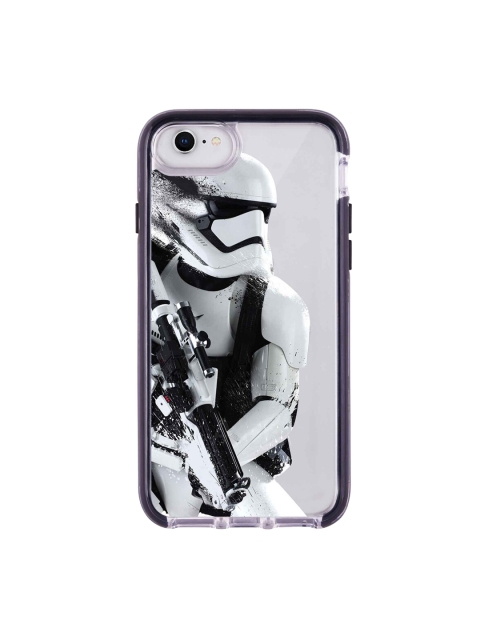 

macmerise Black & Silver-Toned Trooper Storm Printed Extreme iPhone 8 Back Case