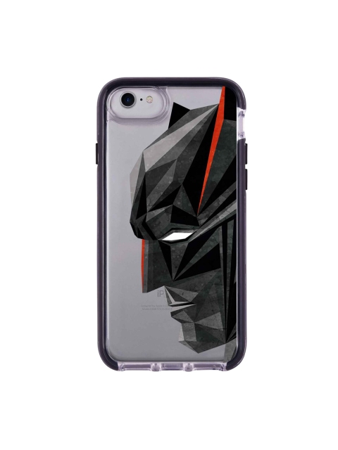 

macmerise Transparent & Black Batman Geometric Printed iPhone 7 Back Case