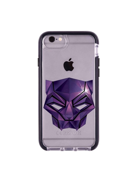 

macmerise White & Purple Black Panther Logo Pattern iPhone 6 Back Case