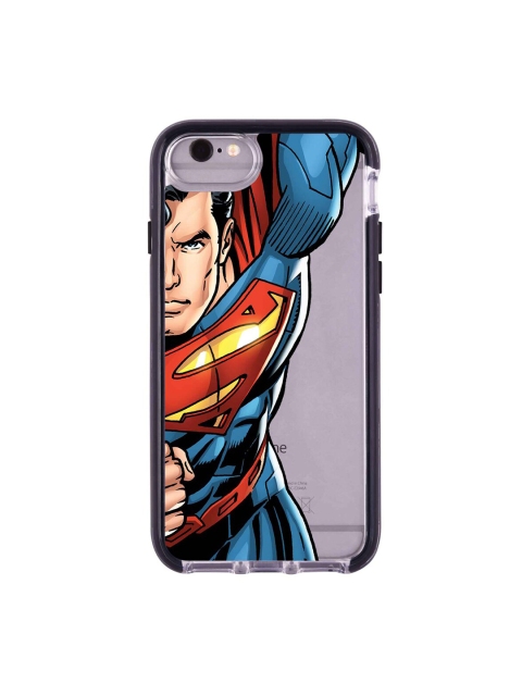 

macmerise Transparent & Blue Superman Printed iPhone 6 Back Case