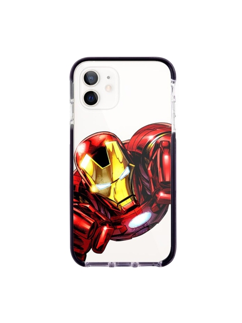 

macmerise White & Red Ironvenger Pattern iPhone 12 Back Case