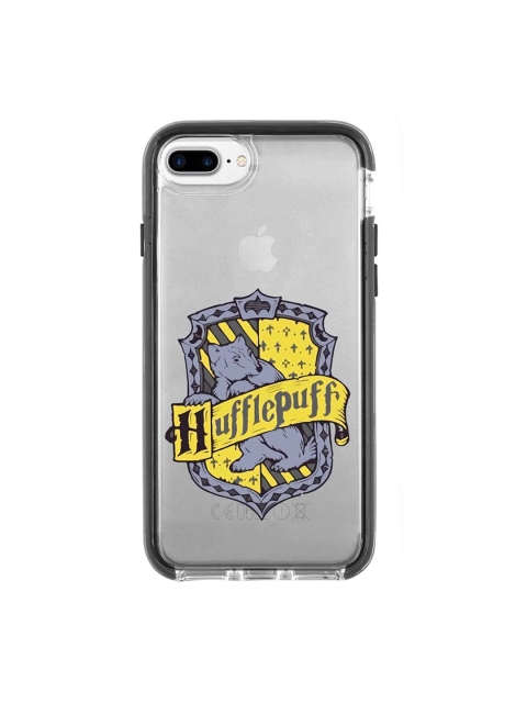 

macmerise Transparent & Yellow Crest Hufflepuff Printed iPhone 7 Plus Back Case