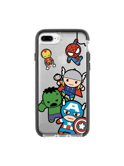 

macmerise Grey & Green Kawaii Art Marvel Comics Pattern iPhone 7 Plus Back Case