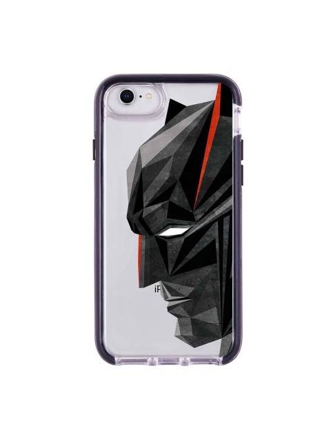 

macmerise Transparent & Red Batman Geometric Printed iPhone 8 Back Case