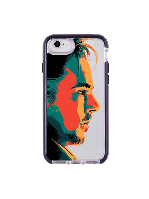 

macmerise Transparent & Orange Illuminated Doctor Strange Printed iPhone 8 Back Case