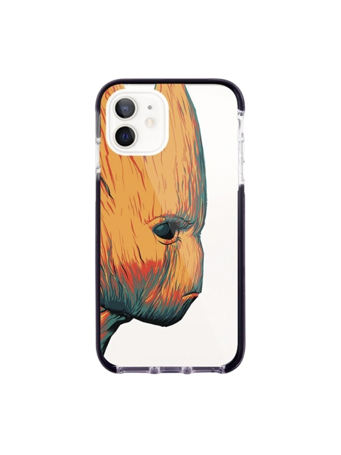 

macmerise White & Orange Illuminated Groot Pattern iPhone 12 Back Case