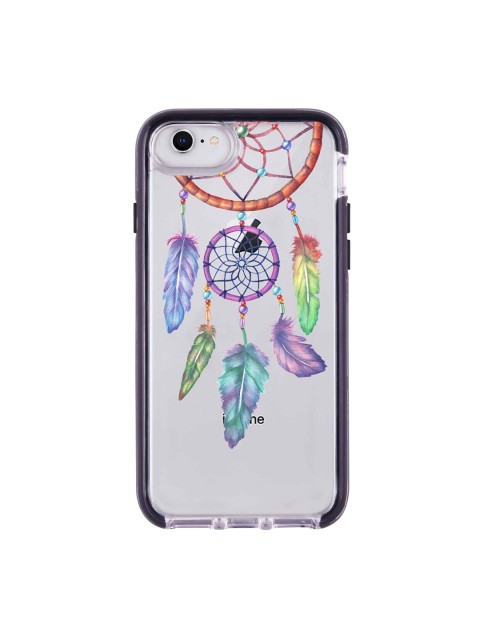 

macmerise White & Purple Dream Catcher Feathers Printed Extreme iPhone 8 Back Case