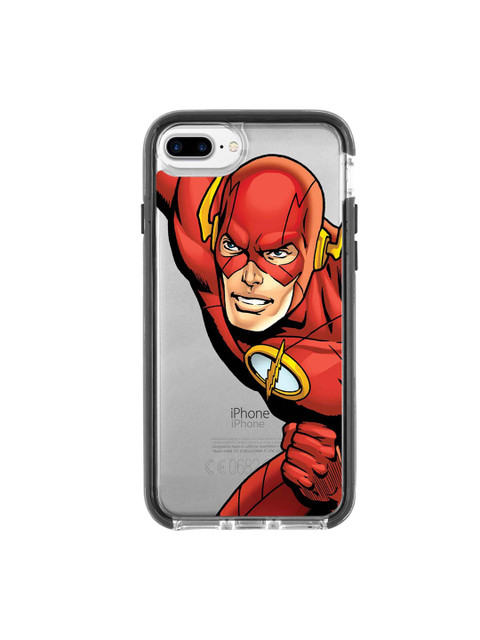 

macmerise Transparent & Red Fierce Flash Printed iPhone 7 Plus Back Case