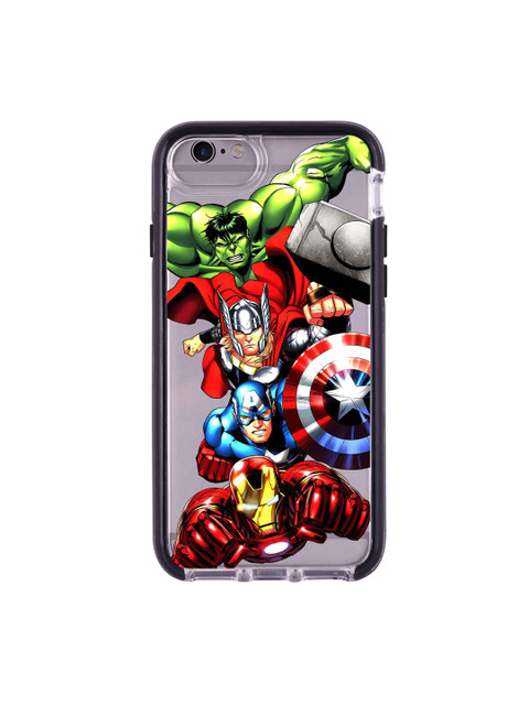 

macmerise Transparent & Red Avengers Fury Printed iPhone 6 Plus Back Case