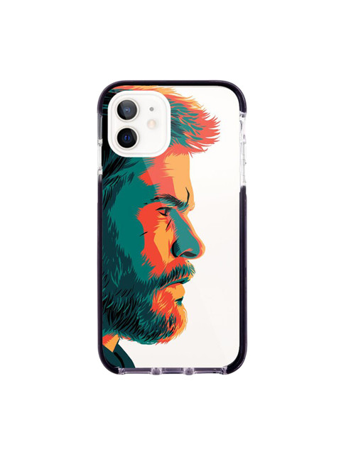 

macmerise White & Orange Illuminated Thor Pattern iPhone 12 Back Case
