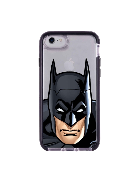 

macmerise Transparent & Black Fierce Batman Printed iPhone 7 Back Case