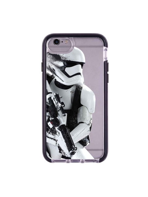 

macmerise Silver-Toned & Black Trooper Storm Printed Rubber iPhone 6 Plus Back Case