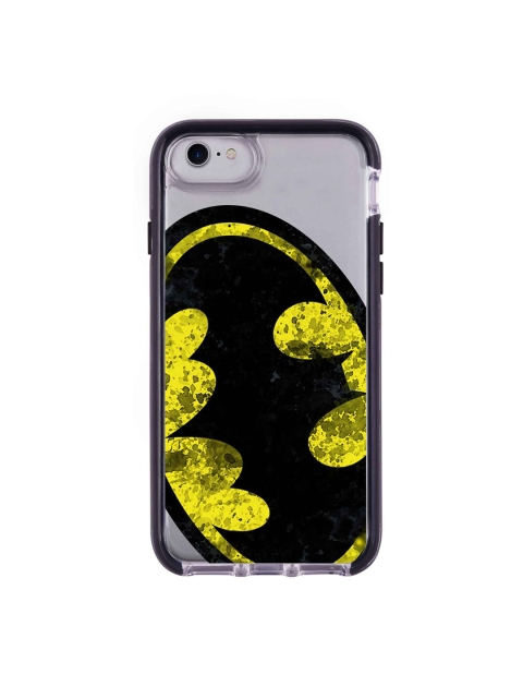 

macmerise Transparent & Black Batman Splatter Printed iPhone 7 Back Case
