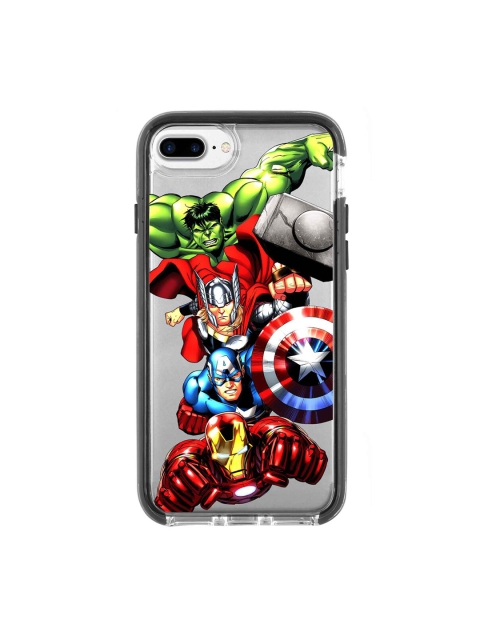 

macmerise Silver-Toned & Blue Avengers Fury Printed Rubber iPhone 7 Plus Back Case