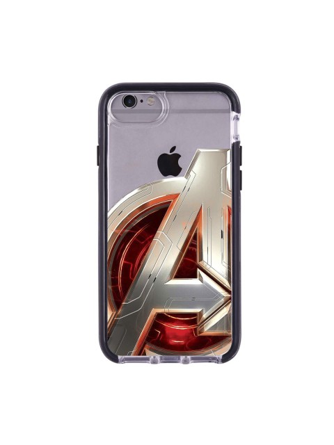 

macmerise Transparent & Red Avengers Version 2 Printed iPhone 6 Plus Back Case