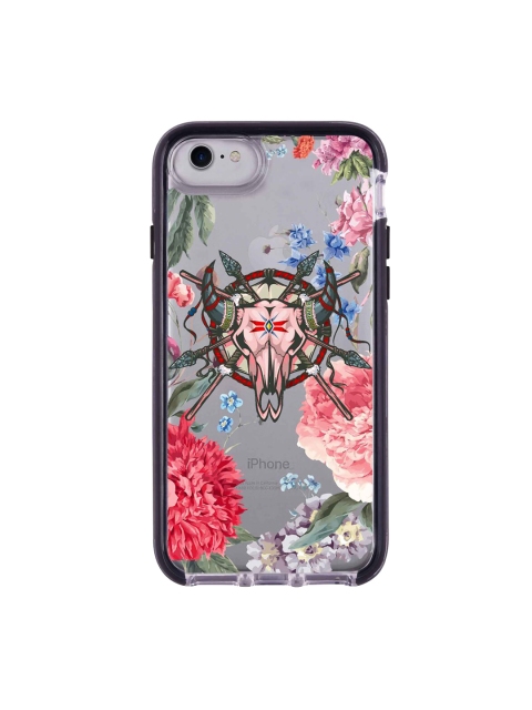 

macmerise Pink & Blue Floral Symmetry Printed Extreme iPhone 7 Back Case