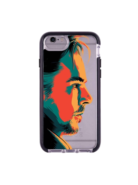

macmerise Orange Illuminated Doctor Strange Printed Rubber iPhone 6 Plus Back Case, Silver