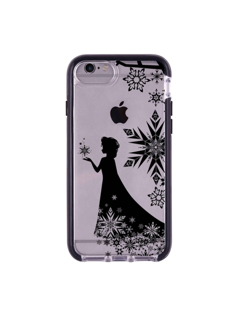 

macmerise Silver-Toned & Black Elsa Silhouette Printed Rubber iPhone 6 Plus Back Case