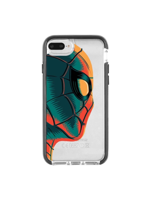 

macmerise Transparent & Red Illuminated Spiderman Printed iPhone 8 Plus Back Case