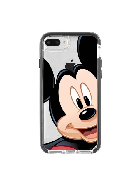 

macmerise Transparent & Beige Zoom Up Mickey Pattern iPhone 8 Plus Back Case