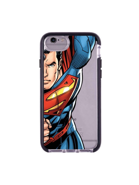 

macmerise Transparent & Blue Speed It Like Superman Pattern iPhone 6 Plus Back Case