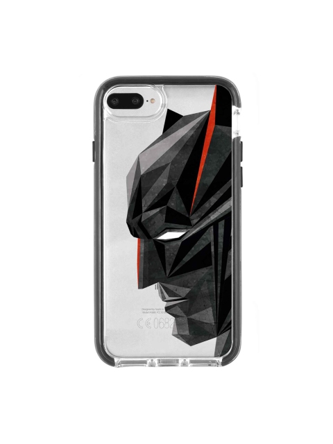 

macmerise Transparent & Black Batman Geometric Pattern iPhone 8 Plus Back Case