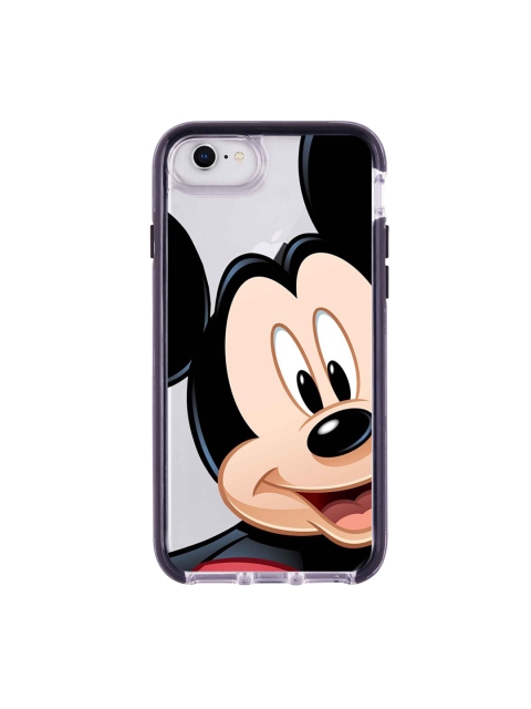 

macmerise Transparent & Beige Zoom Up Mickey Pattern iPhone 8 Back Case