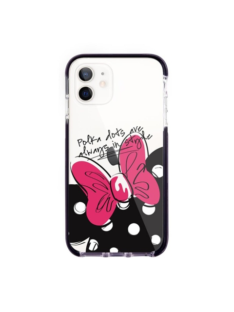 

macmerise Transparent & Pink Polka Minnie Extreme iPhone 12 Back Case