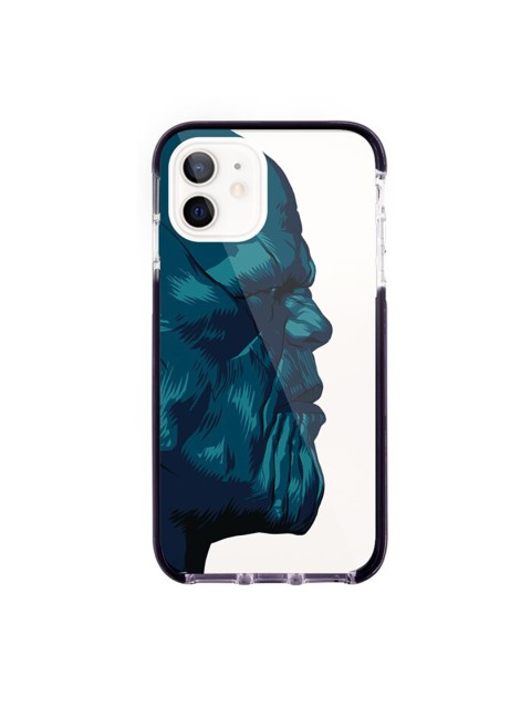 

macmerise Transparent & Teal Blue Illuminated Thanos Extreme iPhone 12 Back Case