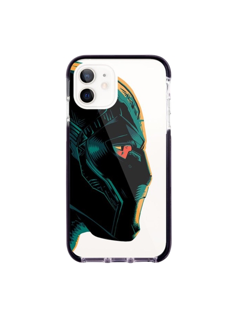 

macmerise Transparent & Black Illuminated Black Panther Extreme iPhone 12 Back Case