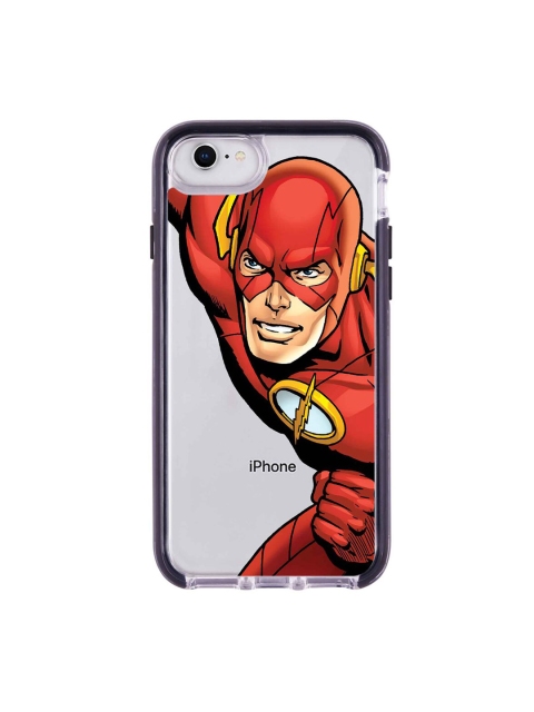 

macmerise Transparent & Red Fierce Flash Extreme iPhone 8 Back Case