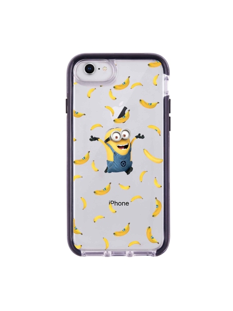 

macmerise Transparent & Yellow Go Bananas Extreme iPhone 8 Back Case