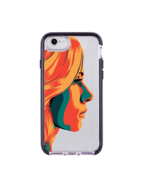 

macmerise Transparent & Yellow Illuminated Black Widow Extreme iPhone 8 Back Case