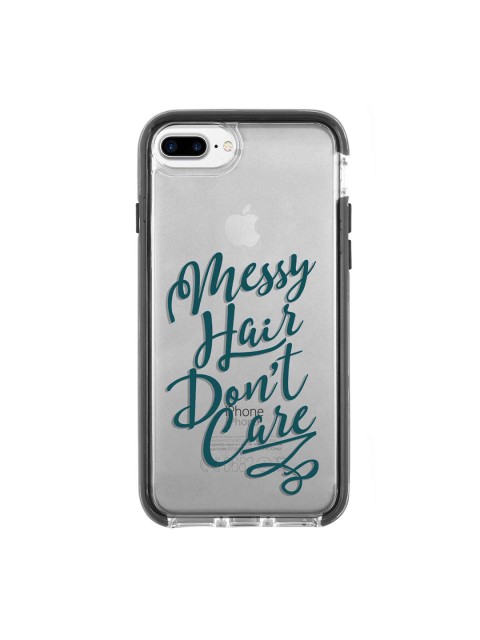 

macmerise Transparent & Green Messy Hair Dont Care Extreme iPhone 7 Plus Back Case