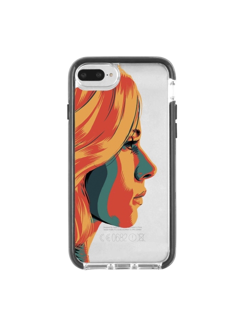 

macmerise Transparent & Yellow Illuminated Black Widow Extreme iPhone 8 Plus Back Case