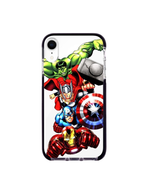 

macmerise Transparent & Red Avengers Fury Extreme iPhone XR Back Case