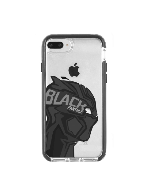 

macmerise Transparent & Black Panther Art Extreme iPhone 8 Plus Back Case
