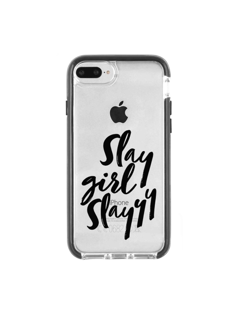 

macmerise Transparent & Black Slay Girl Slay Extreme iPhone 8 Plus Back Case