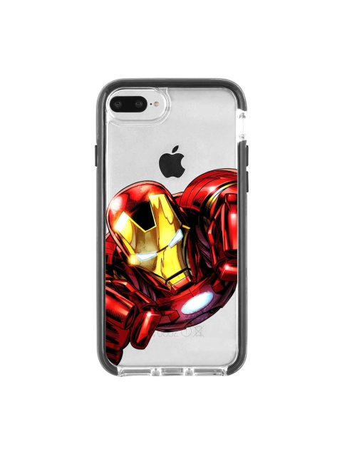 

macmerise Transparent & Red Ironvenger Extreme iPhone 8 Plus Back Case