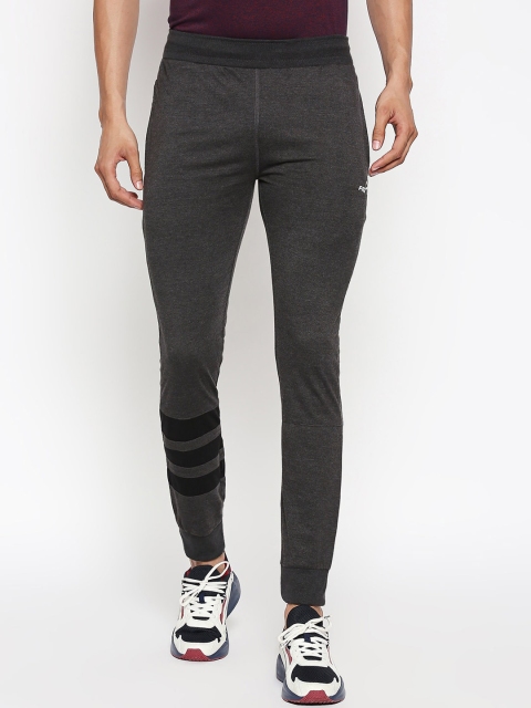 

FiTZ Men Charcoal Grey Solid Slim-Fit Joggers