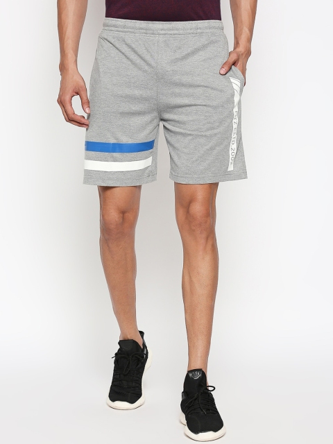 

FiTZ Men Grey Colourblocked Mid-Rise Outdoor Sports Shorts