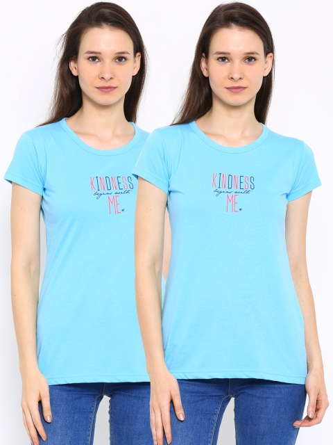 

NEVA Blue Pack of 2 Printed T-shirts
